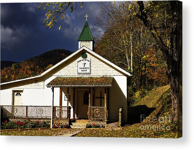 West Virginia Acrylic Print featuring the photograph Walnut Grove Church by Thomas R Fletcher