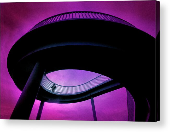 Bridge Acrylic Print featuring the photograph Watching - Waiting by Richard Piper