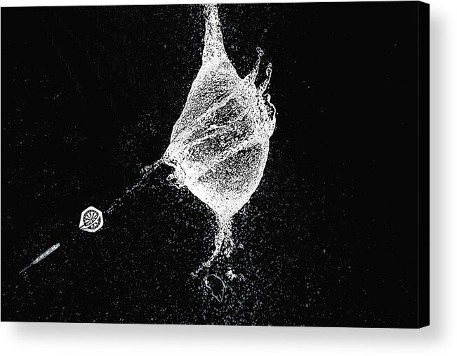 High Speed Photography Acrylic Print featuring the photograph Water dart 01 by Kevin Chippindall