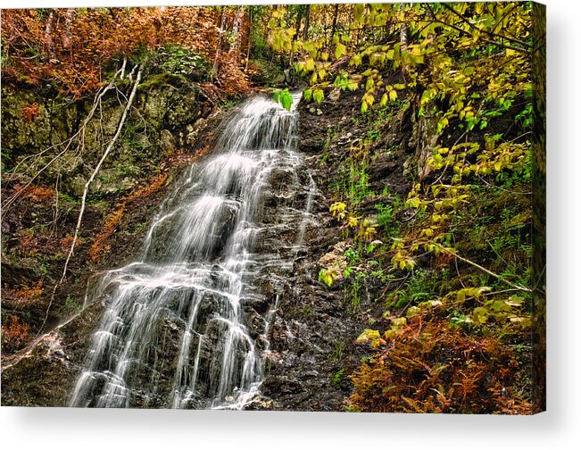 Landscapes Acrylic Print featuring the photograph Waterfall Fall by Fred LeBlanc