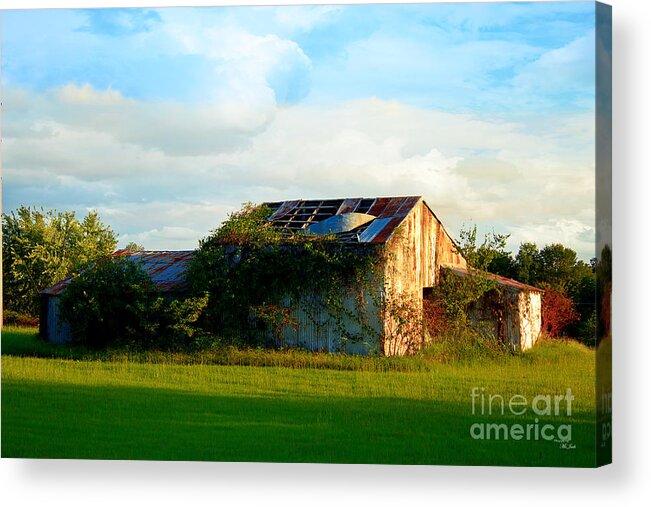 Landscape Acrylic Print featuring the photograph Weathered Old Barn by Ms Judi