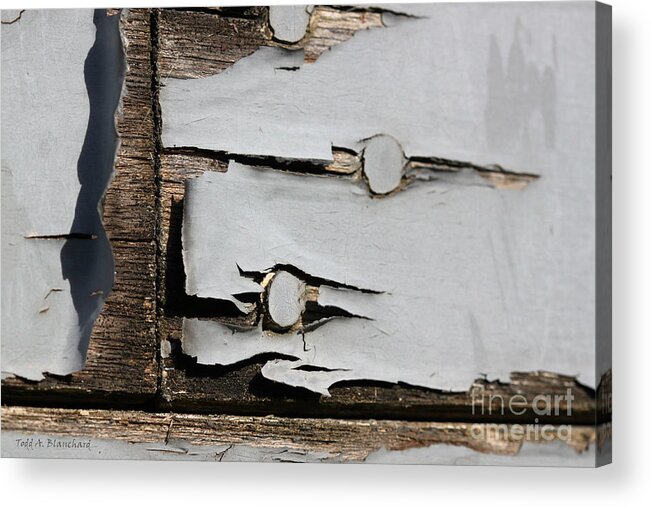 Abstract Acrylic Print featuring the photograph Weathered by Todd Blanchard