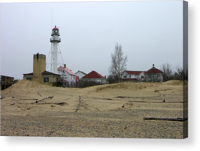 Whitefish Point Light Station Acrylic Print featuring the photograph Whitefish Point Light Station by Keith Stokes