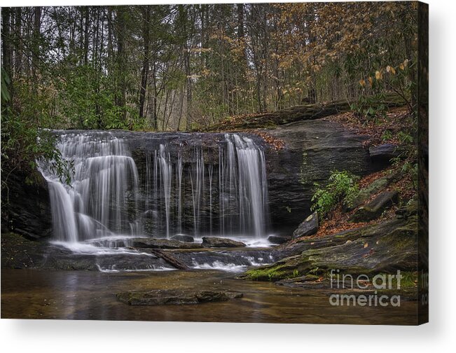 Waterfall Acrylic Print featuring the photograph Wildcat Creek Falls by David Waldrop