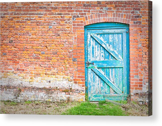 Abandoned Acrylic Print featuring the photograph Wonky door by Tom Gowanlock