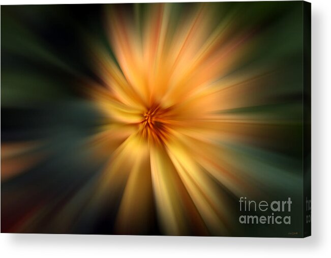 Abstract Acrylic Print featuring the photograph Zoomed by Linda Galok