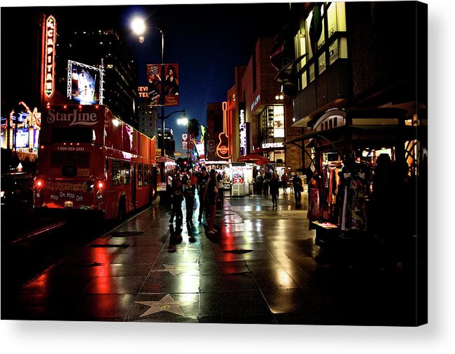 Hollywood Acrylic Print featuring the photograph Hollywood Blvd. by Amber Abbott