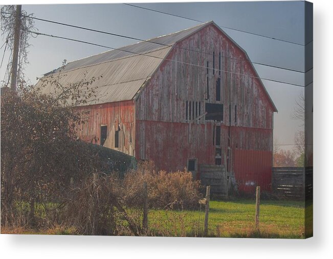 Barn Acrylic Print featuring the photograph 0153 - Dodge Road Red I by Sheryl L Sutter