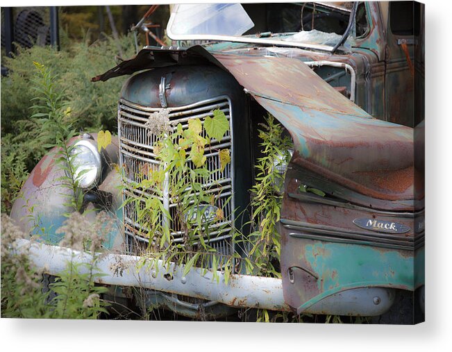 Charles Harden Acrylic Print featuring the photograph Antique Mack Truck #1 by Charles Harden
