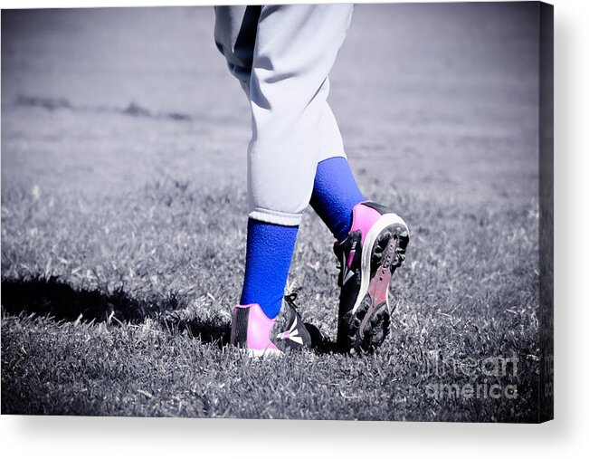 Baseball Acrylic Print featuring the photograph Ball Player #1 by Leah McPhail