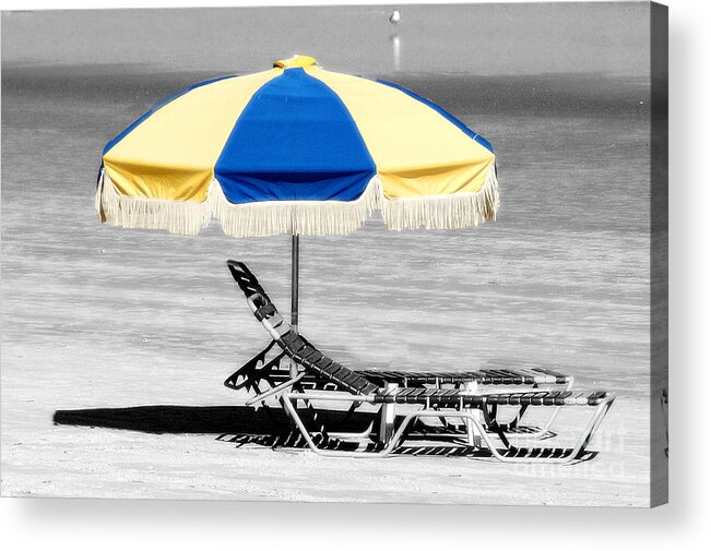 Beach Acrylic Print featuring the photograph Beach Day #1 by Raymond Earley