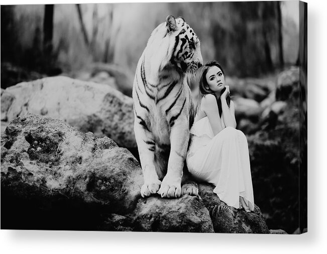 Beauty And The Beast Acrylic Print featuring the photograph Beauty And The Beast #1 by Mountain Dreams