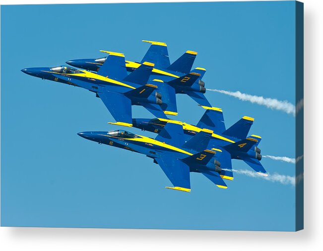 Us Navy Acrylic Print featuring the photograph Blue Angels #1 by Sebastian Musial