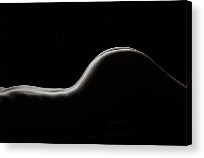 Nude Acrylic Print featuring the photograph Bodyscape 254 #2 by Michael Fryd