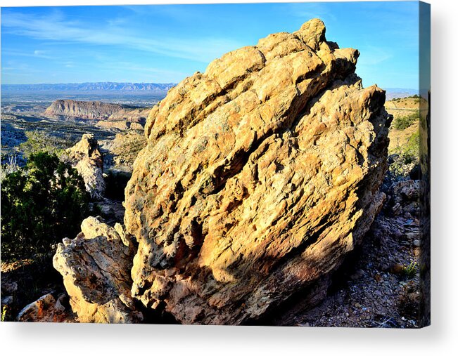 Grand Junction Acrylic Print featuring the photograph Boulder View #1 by Ray Mathis