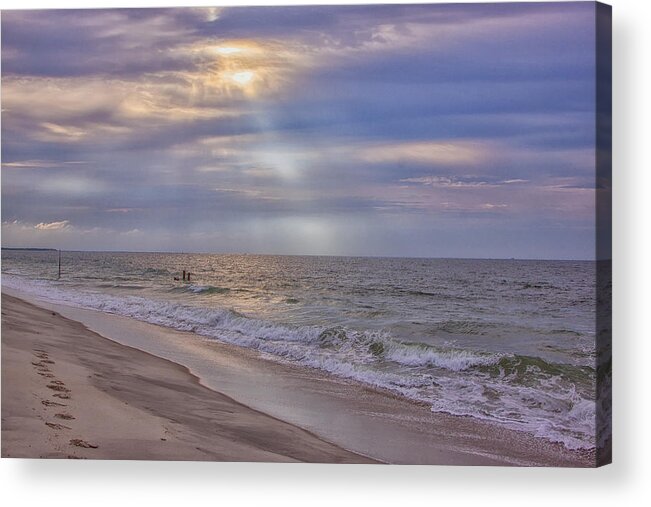 Cape May New Jersey Acrylic Print featuring the photograph Cape May Beach by Tom Singleton