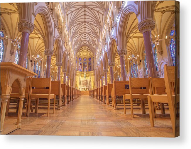 Cathedral Acrylic Print featuring the photograph Cathedral at St Xaviers College #1 by The Flying Photographer