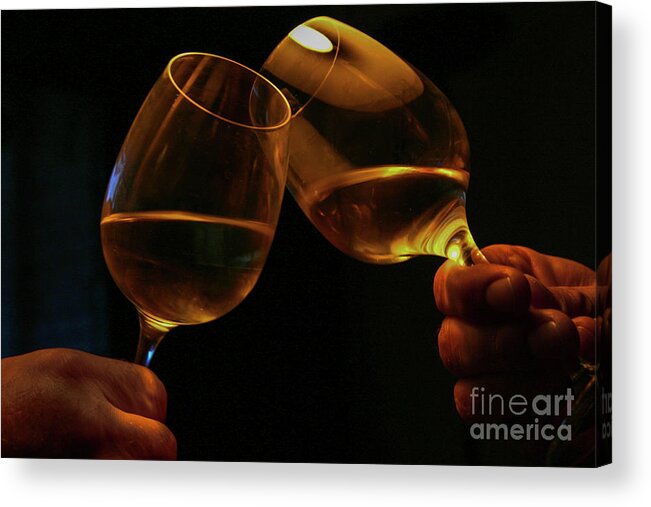 Alcohol Acrylic Print featuring the photograph Cheers #1 by Patricia Hofmeester