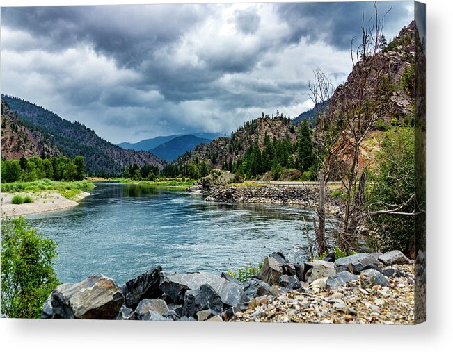 Clark Fork River Acrylic Print featuring the photograph Clark Fork River Montana #1 by Donald Pash