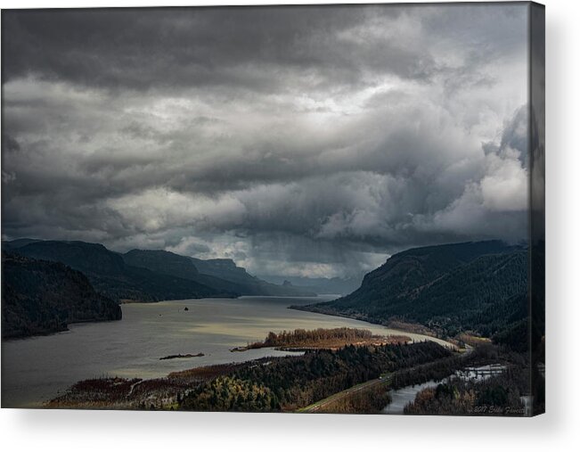 Gorge Acrylic Print featuring the photograph Columbia River Gorge #1 by Erika Fawcett