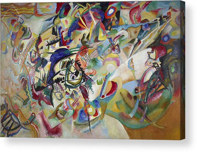 Wassily Kandinsky Acrylic Print featuring the painting Composition VII by Wassily Kandinsky