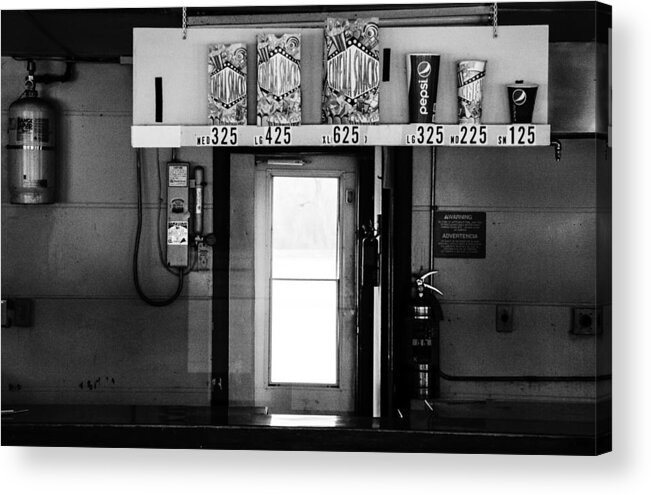 Abstract Acrylic Print featuring the photograph Concessions #1 by Michael Nowotny