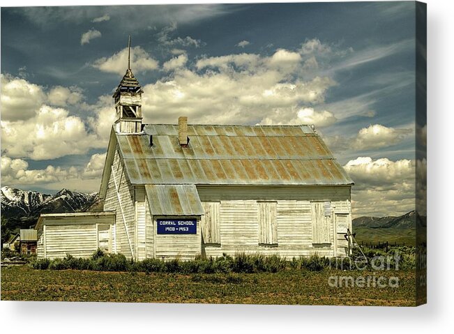  Corral School Acrylic Print featuring the photograph Corral School by Roxie Crouch