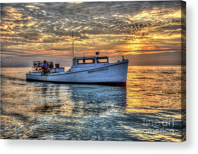 Smith Island Acrylic Print featuring the photograph Crabbing Boat Donna Danielle - Smith Island, Maryland #1 by Greg Hager