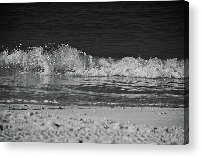 Beach Acrylic Print featuring the photograph Dancing Tides #1 by Michiale Schneider