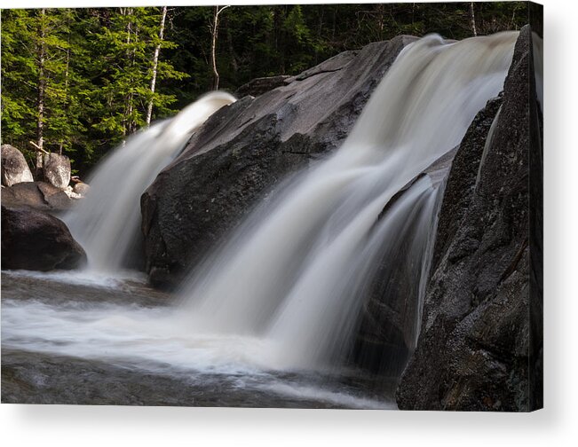 New England Acrylic Print featuring the photograph Diana's Baths Waterfalls in Bartlett, New Hampshire #1 by Brenda Jacobs