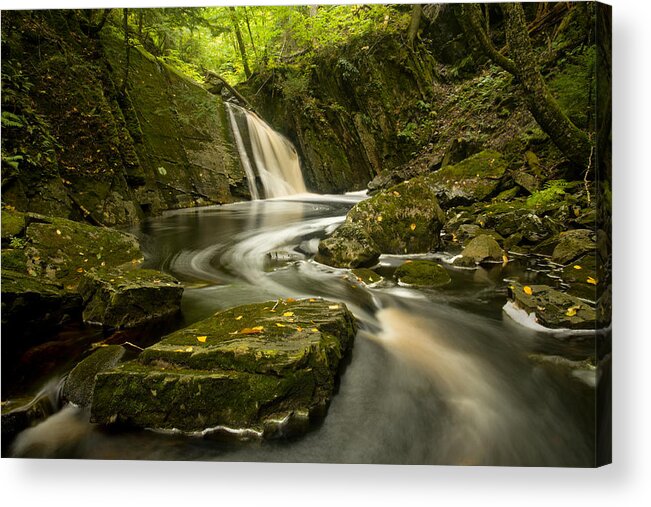 Autumn Acrylic Print featuring the photograph Early Autumn Waterfall #1 by Irwin Barrett