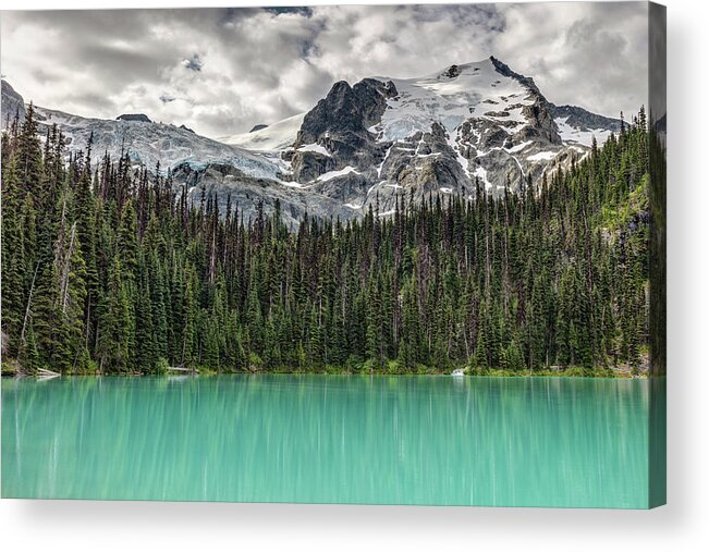 Joffre Lakes Acrylic Print featuring the photograph Emerald Reflection #2 by Pierre Leclerc Photography