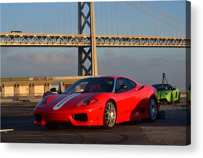  Acrylic Print featuring the photograph Ferrari in San Francisco #1 by Dean Ferreira