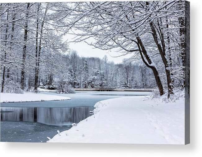 Oberon Acrylic Print featuring the photograph First Snow by Everet Regal