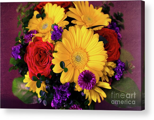 Kasia Acrylic Print featuring the photograph Flower Collage #1 by Kasia Bitner