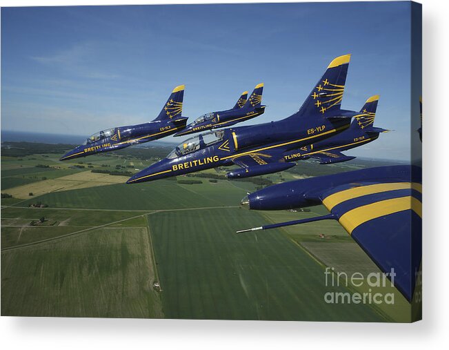 Transportation Acrylic Print featuring the photograph Flying With The Aero L-39 Albatros #1 by Daniel Karlsson