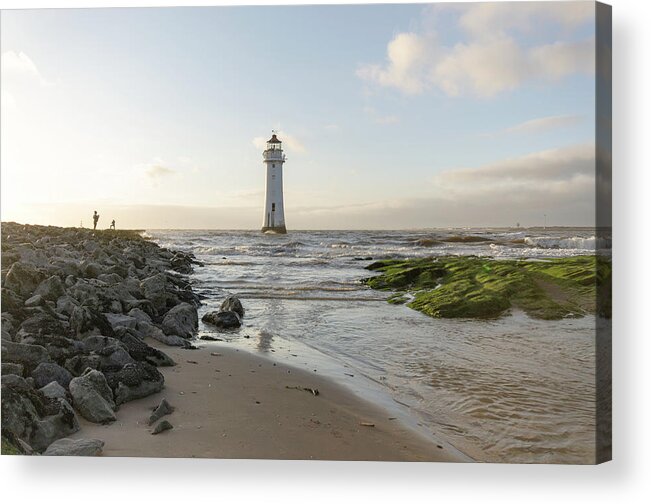 Beach Acrylic Print featuring the photograph Fort Perch Lighthouse #1 by Spikey Mouse Photography