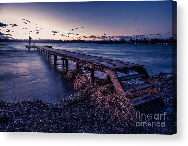 Ammersee Acrylic Print featuring the photograph Good bye and thank you by Hannes Cmarits