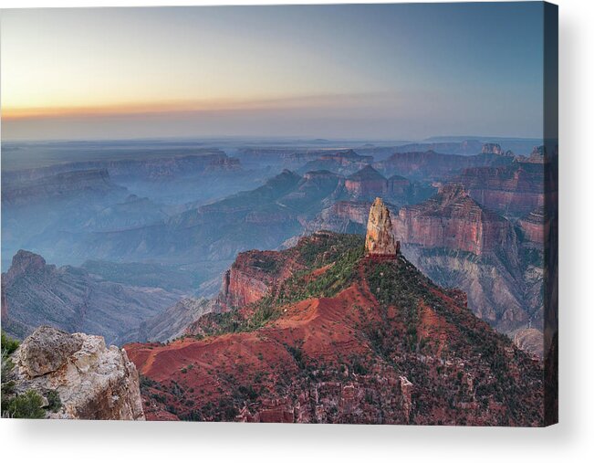 Arizona Acrylic Print featuring the photograph Grand canyon from Imperial Point #4 by Mati Krimerman