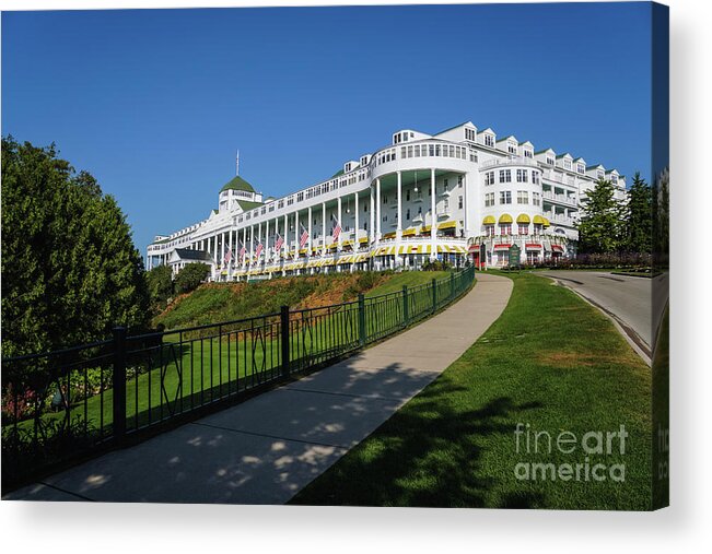 Grand Hotel Acrylic Print featuring the photograph Grand Hotel Mackinac Island #1 by Rachel Cohen