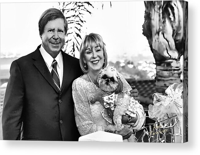 Surz Acrylic Print featuring the photograph Happy Anniversary Ron and Barb #1 by Kathy Tarochione