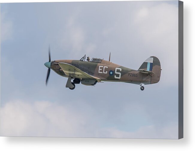 4 Squadron Acrylic Print featuring the photograph Hurricane taking off #1 by Gary Eason