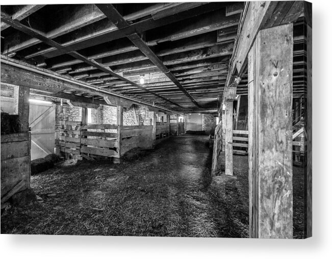 Jay Stockhaus Acrylic Print featuring the photograph Inside the Barn #1 by Jay Stockhaus