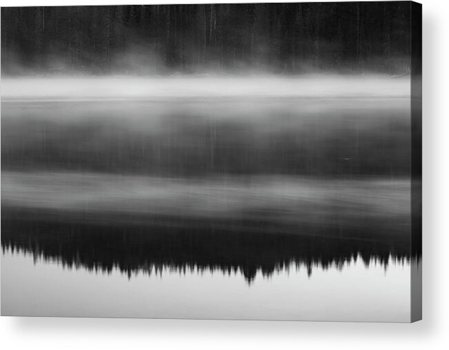 Juniper Lake Acrylic Print featuring the photograph Juniper Lake at Dawn #1 by Rick Pisio