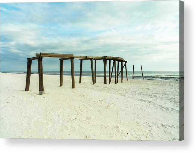 Gulf Of Mexico Acrylic Print featuring the photograph Life of a Pier by Raul Rodriguez