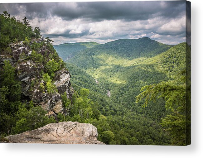 Gorge Acrylic Print featuring the photograph Linville Gorge Wilderness #2 by Dana Foreman