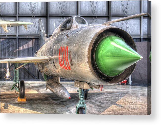 Dayton Acrylic Print featuring the photograph Mikoyan Gurevich MiG-21, code name Fishbed #2 by Greg Hager