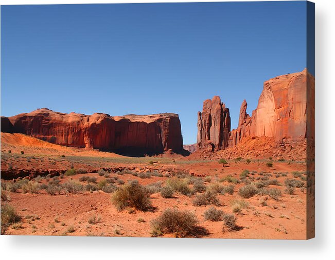 Red Rock Acrylic Print featuring the photograph Monument Valley #1 by Mark Smith