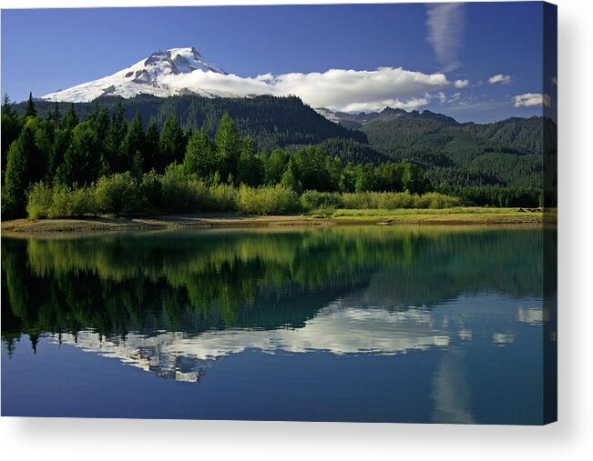 Mount Baker Acrylic Print featuring the photograph Mount Baker #1 by Angie Schutt