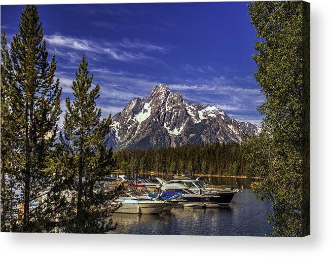 Teton Acrylic Print featuring the photograph Mountain Lake #1 by Andrew Soundarajan